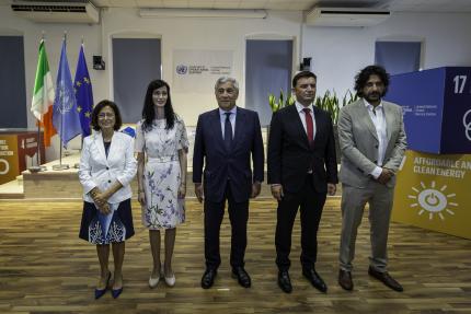 Ministers of Foreign Affairs of Italy, Bulgaria, and North Macedonia visit the United Nations Global Service Centre, Brindisi